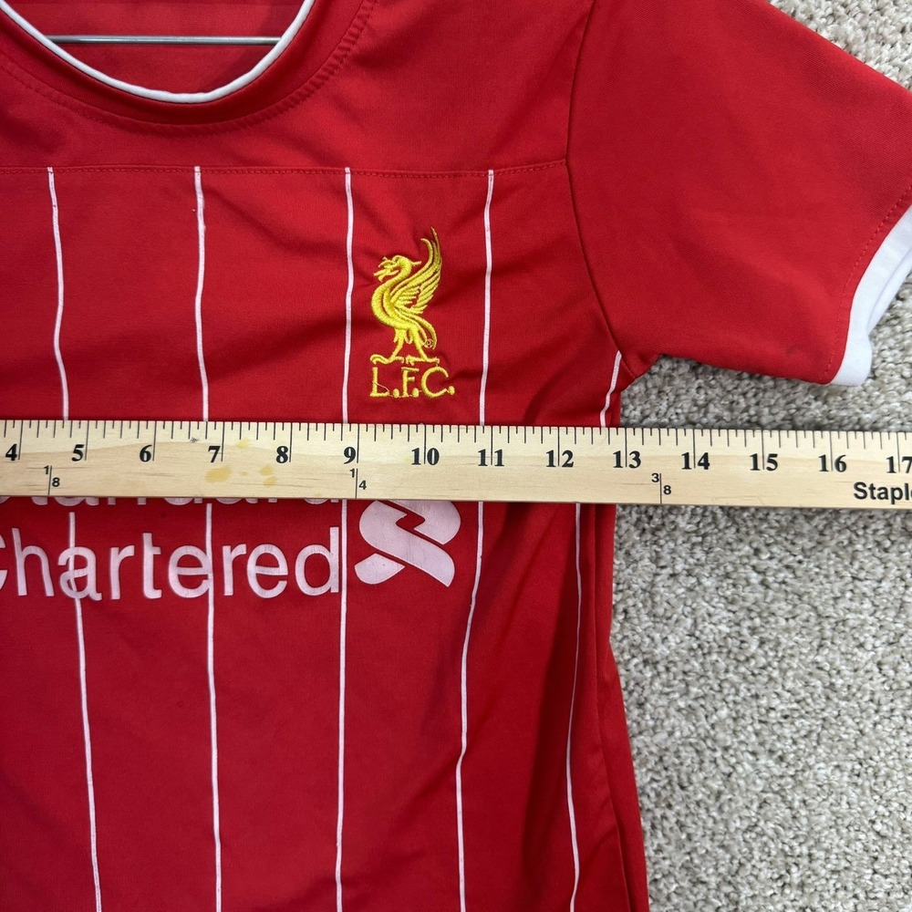 Kids Liverpool FC Soccer Jersey Huynh 7 Red White Short Sleeve Size 11 - Picture 6 of 8